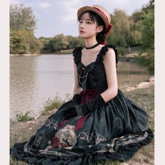The Nightingale And The Rose Gothic Lolita Dress JSK by withpuji (HA10)